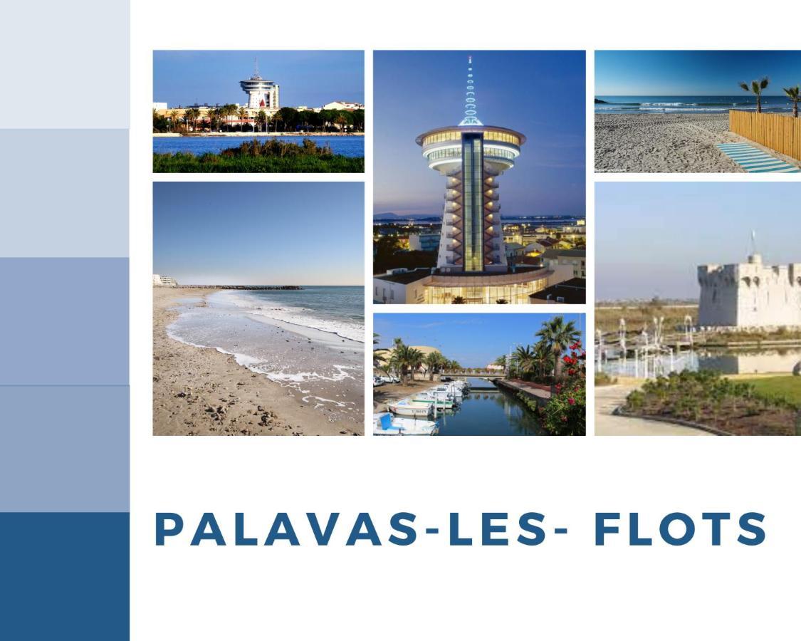 T2 Tamaris Piscine Proche Mer Palavas Parking Exterior foto